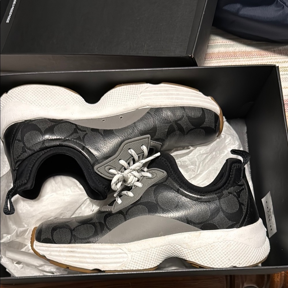 Coach Black and Gray Athletic Shoes - Picture 2 of 5